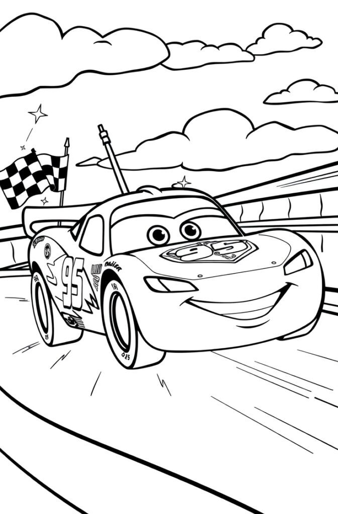 lightning mcqueen coloring pages