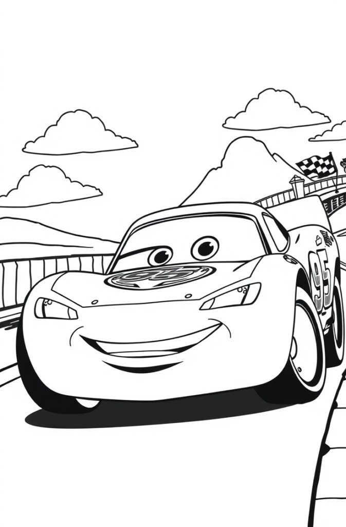 lightning mcqueen coloring pages