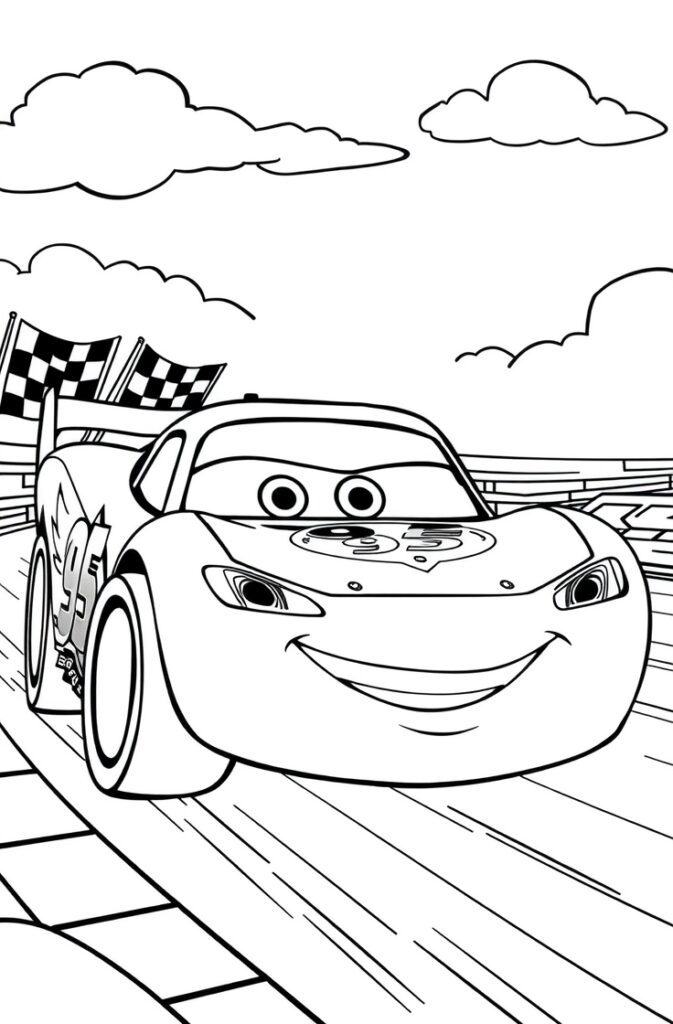 lightning mcqueen coloring pages