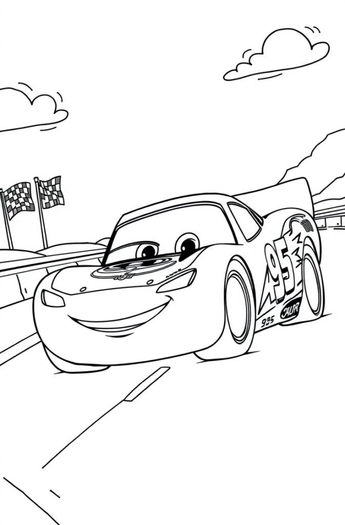 lightning mcqueen coloring pages