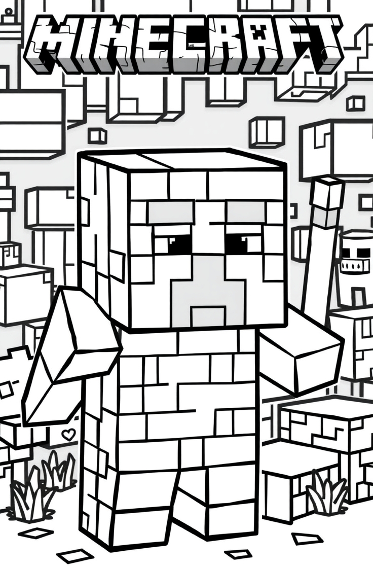 minecraft coloring pages