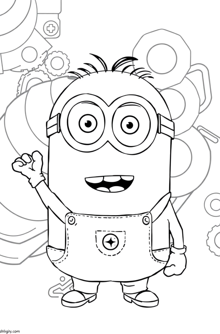 coloring pages minions