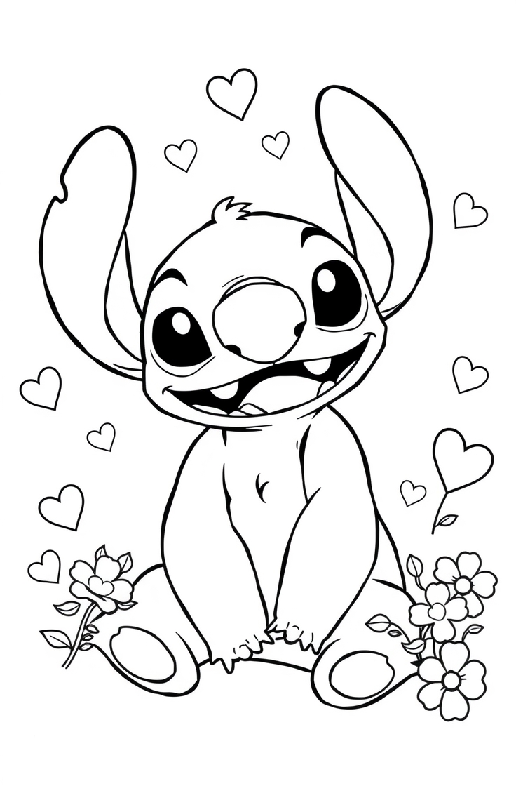 stitch coloring pages