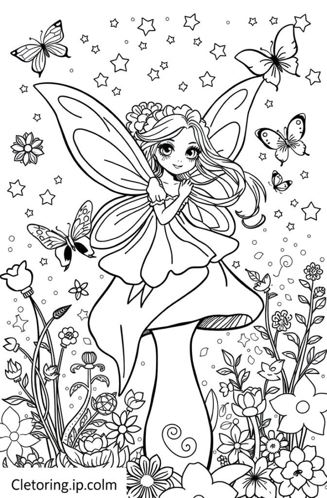 fairy coloring pages