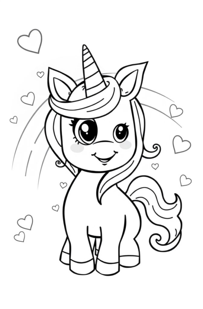 40 Unicorn Coloring Pages​