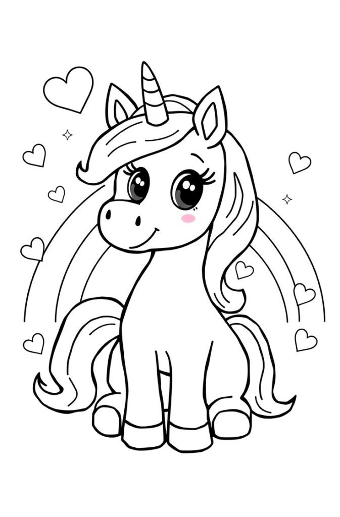 Unicorn Coloring Pages