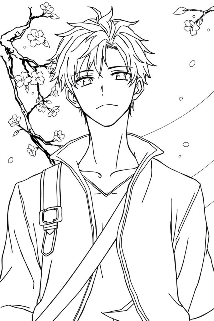 anime coloring pages for teens