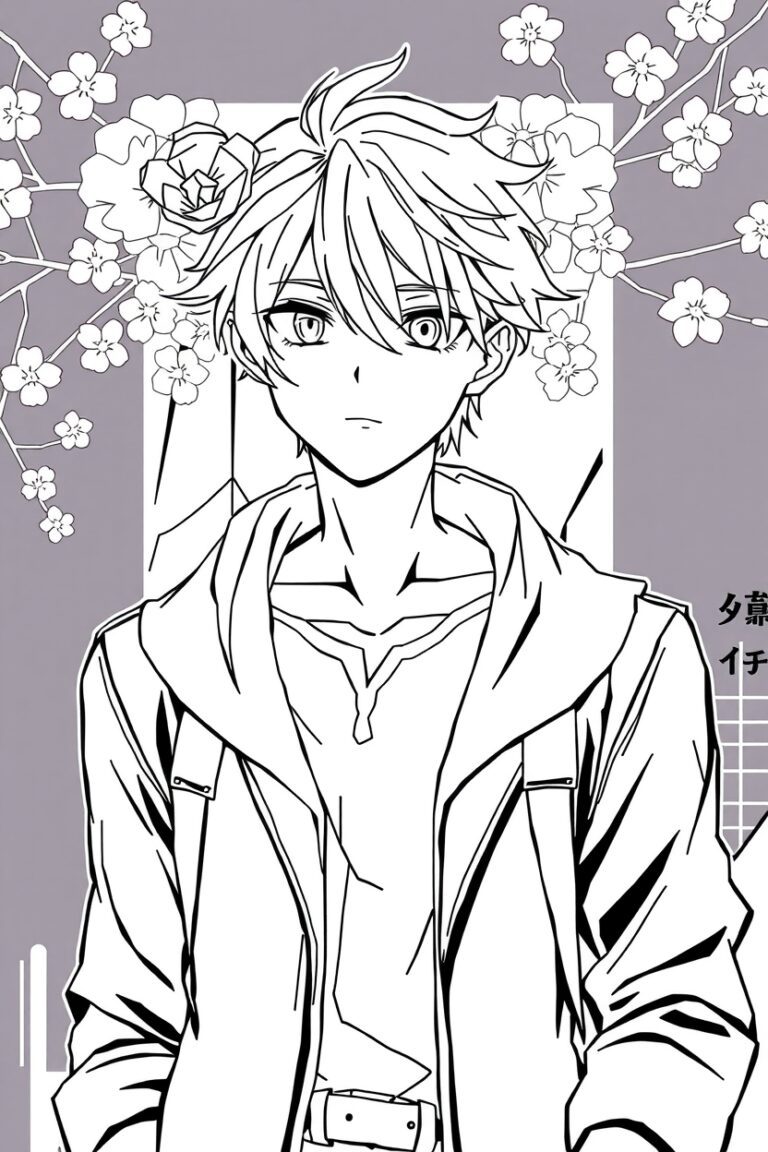 anime coloring pages for teens