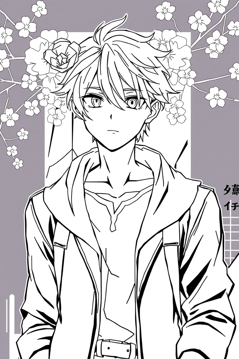 anime coloring pages for teens
