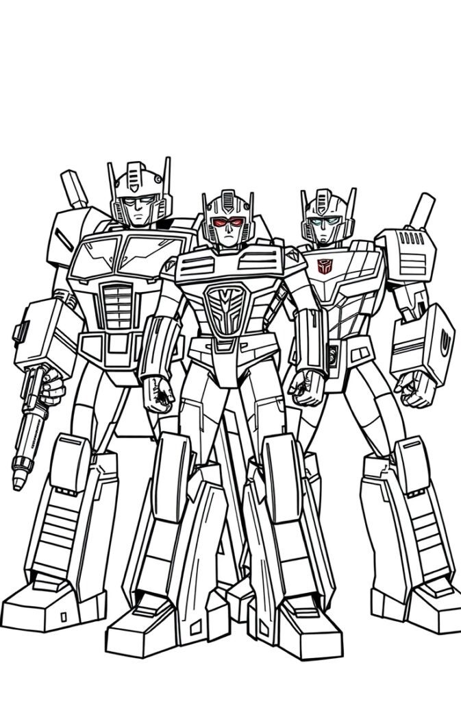 transformers coloring pages