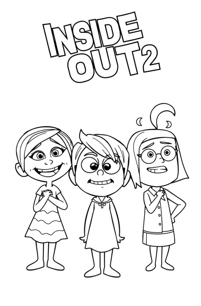 inside out 2 coloring pages