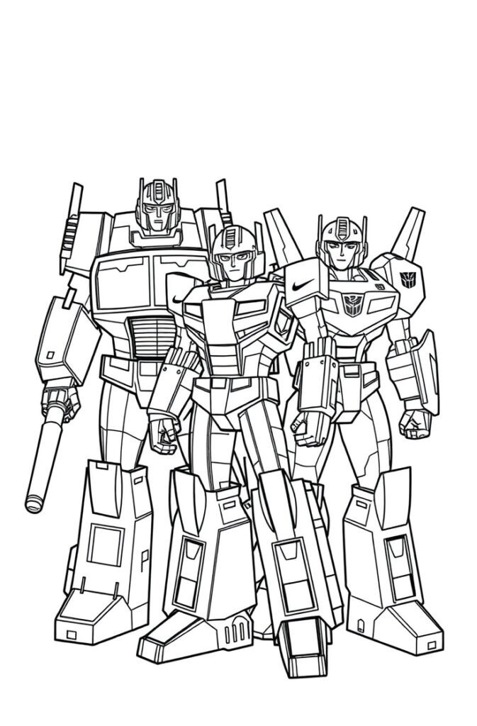 transformers coloring pages