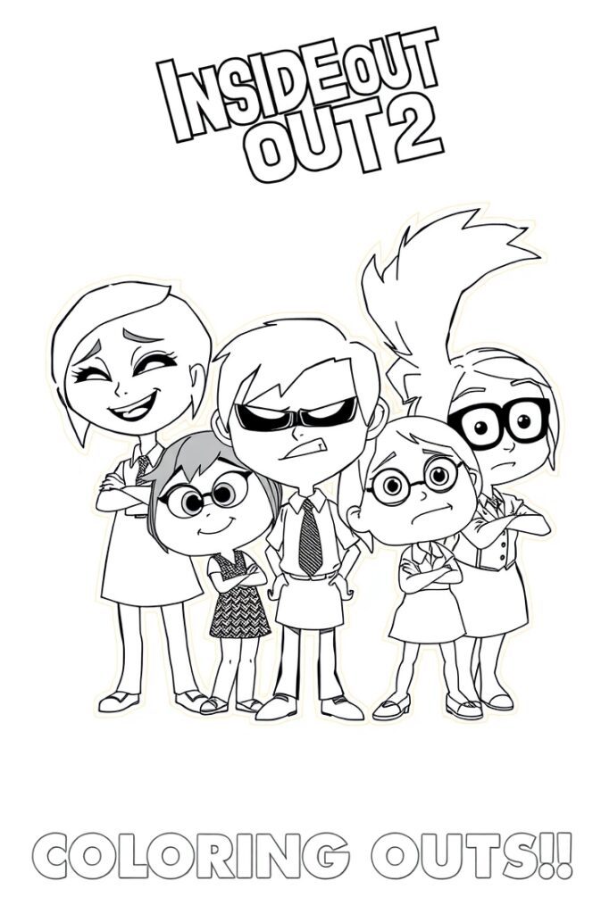 inside out 2 coloring pages
