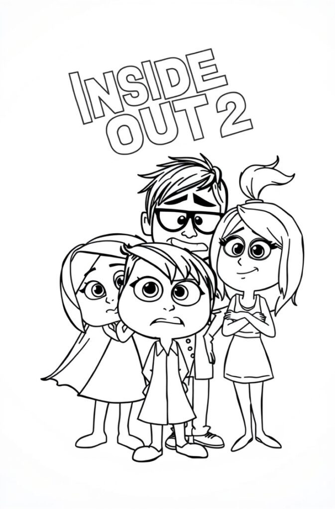 18 inside out 2 coloring pages​