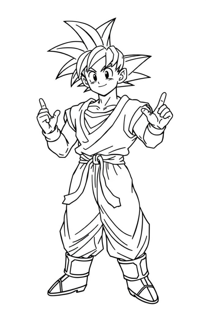 goku coloring pages
