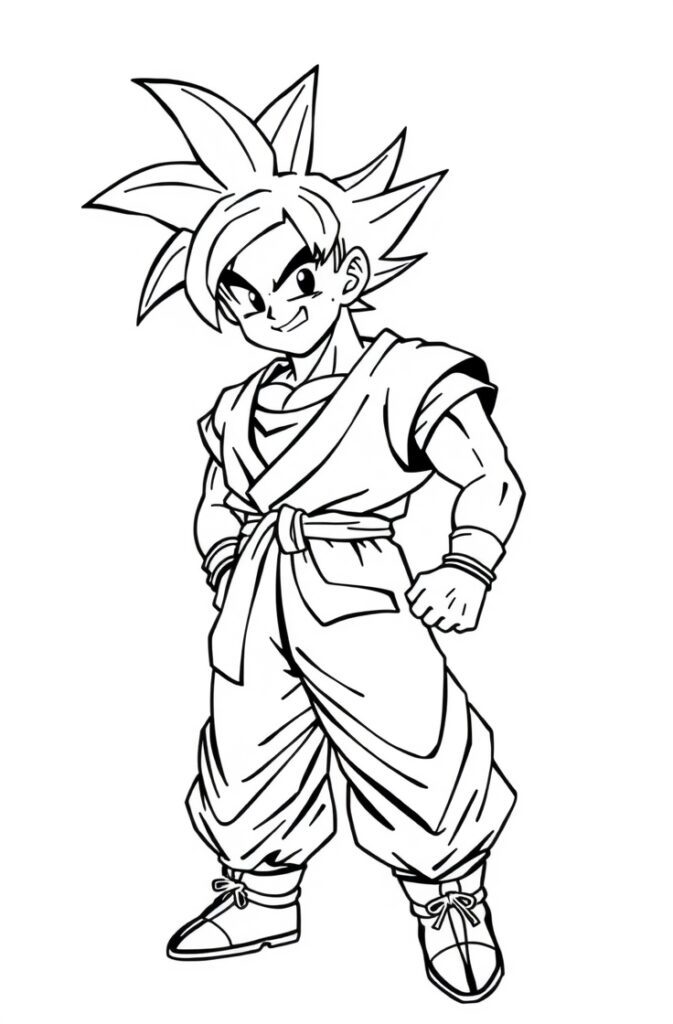 goku coloring pages