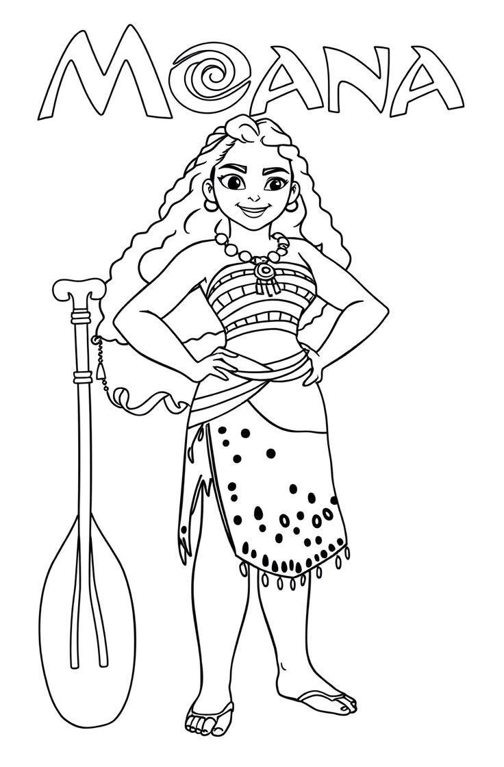 moana coloring pages