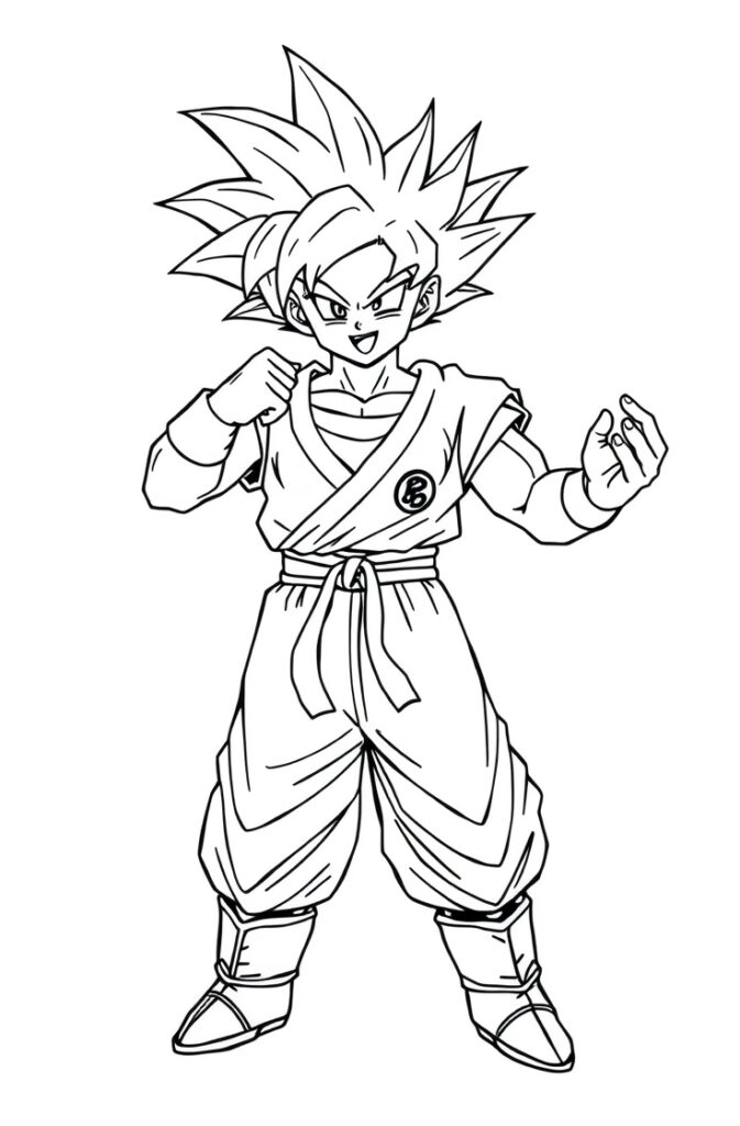 goku coloring pages