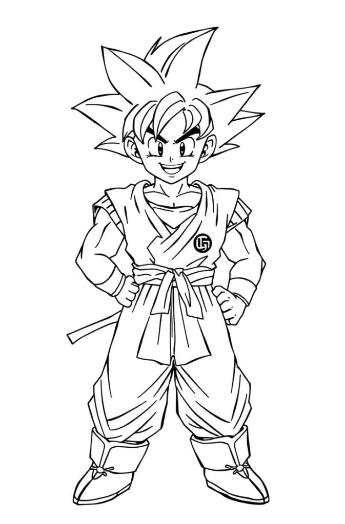 goku coloring pages