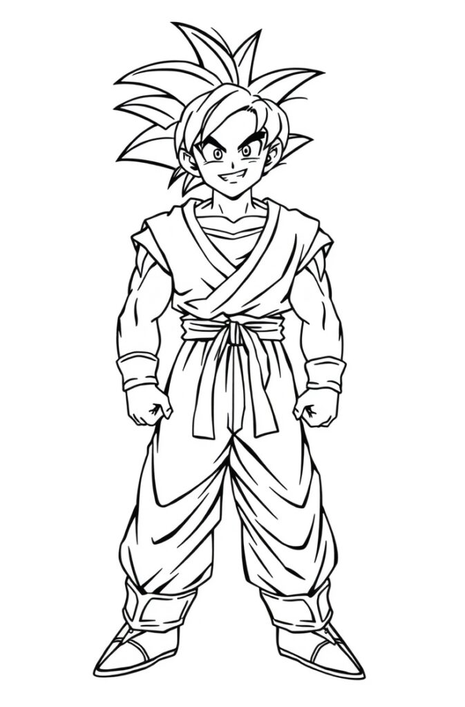 goku coloring pages