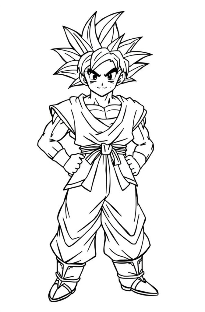 goku coloring pages