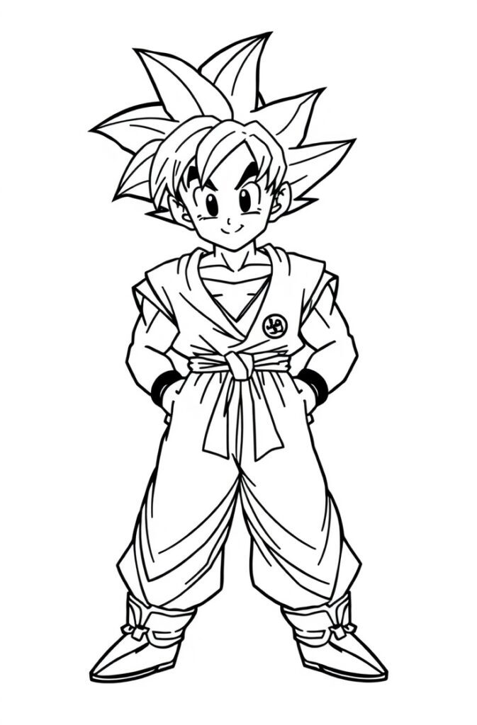 goku coloring pages