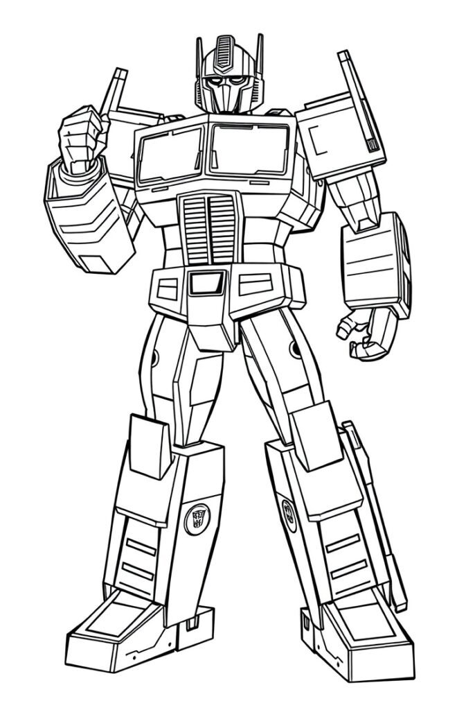 transformers coloring pages