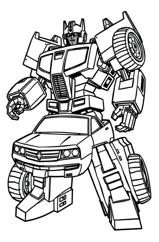 transformers coloring pages