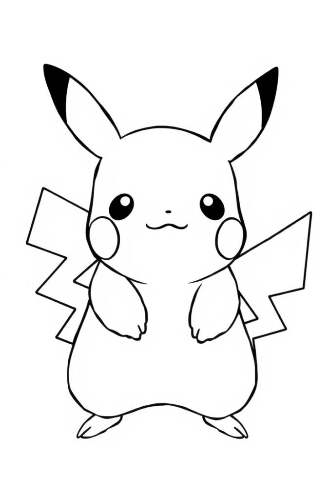 pikachu coloring pages