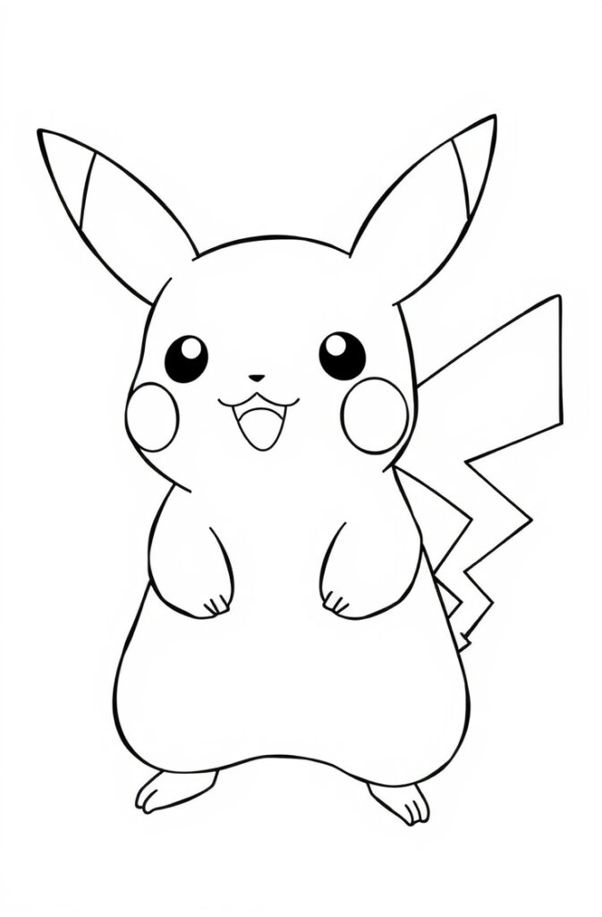 pikachu coloring pages