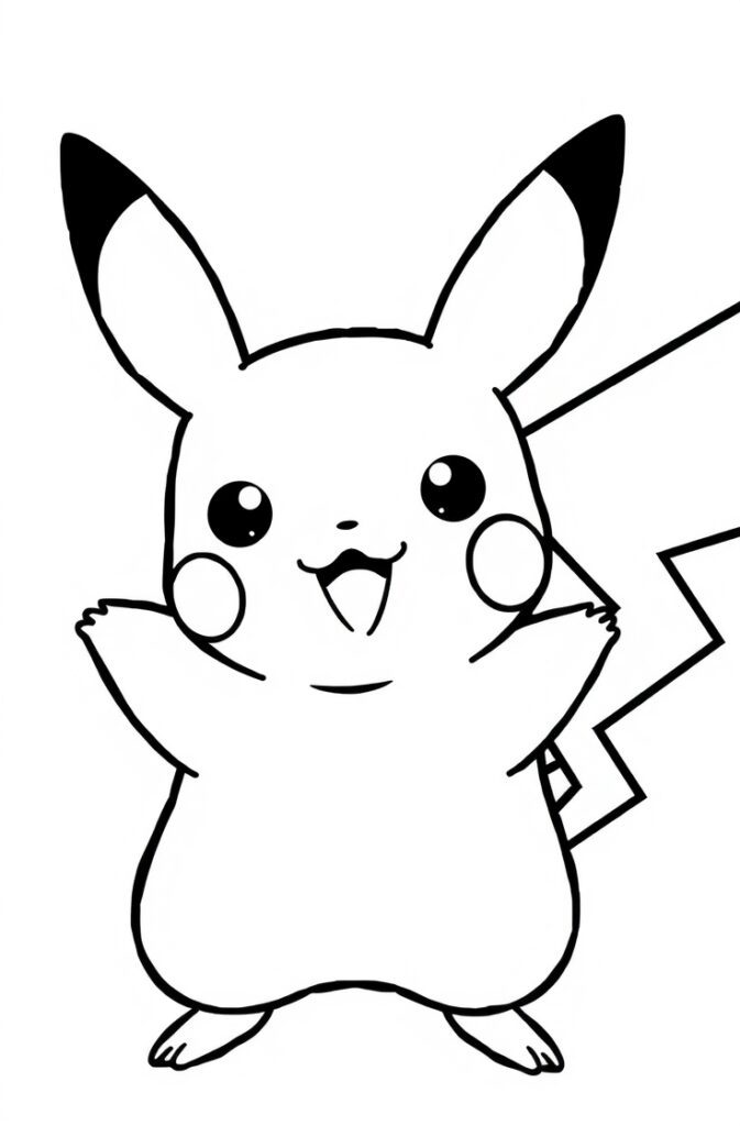 pikachu coloring pages