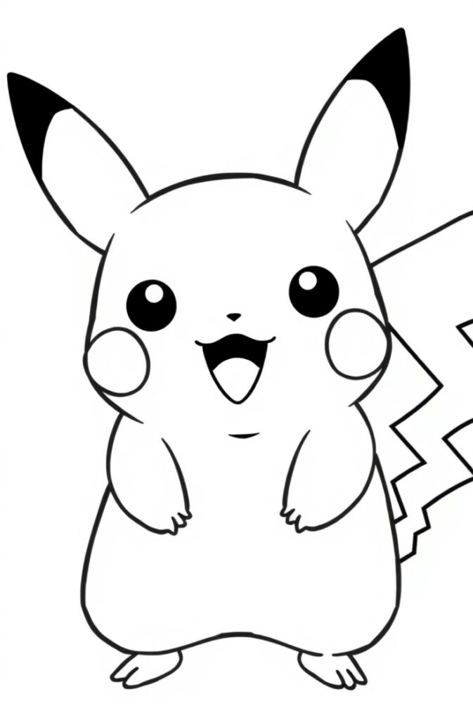 pikachu coloring pages