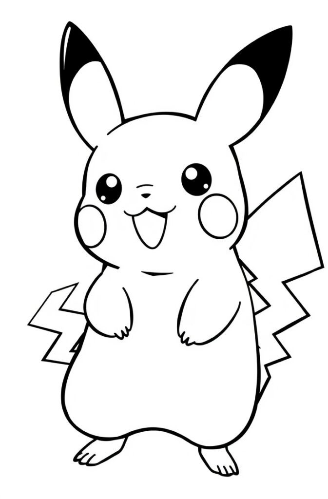 pikachu coloring pages