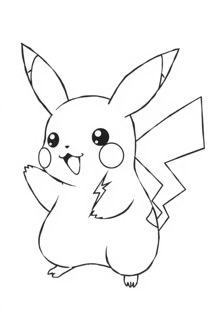 pikachu coloring pages