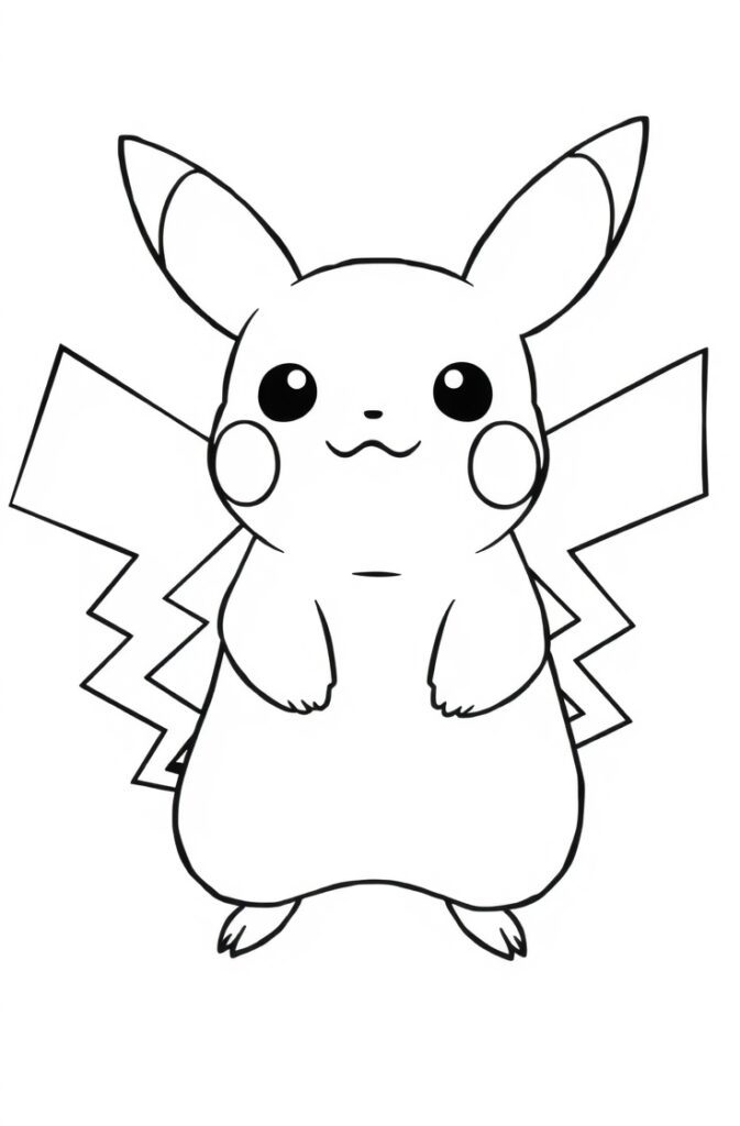pikachu coloring pages