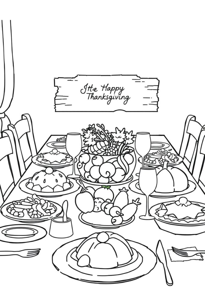 thanksgiving coloring pages (20 pages)​
