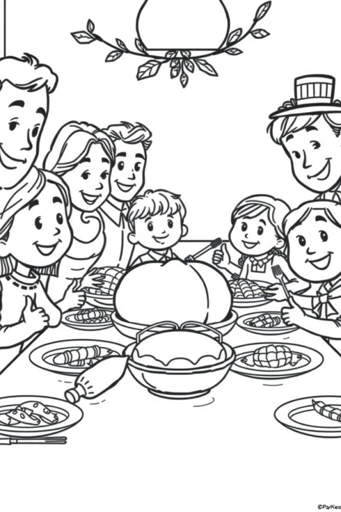 thanksgiving coloring pages (20 pages)​