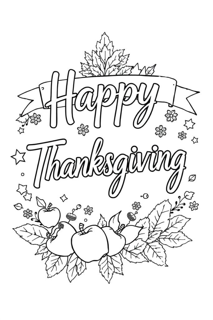 thanksgiving coloring pages (20 pages)​