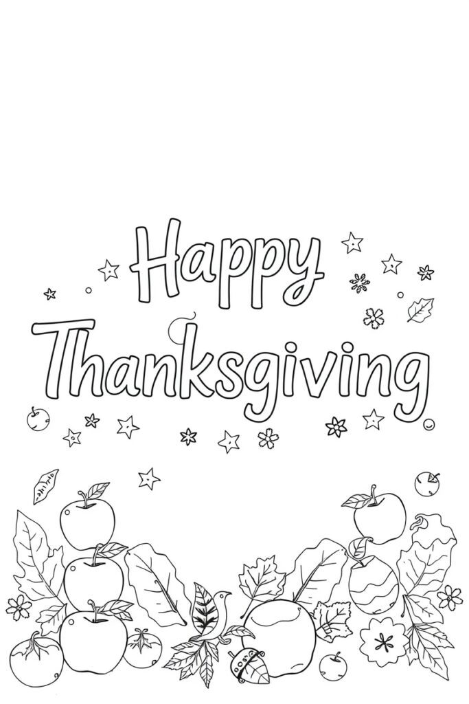 thanksgiving coloring pages (20 pages)​
