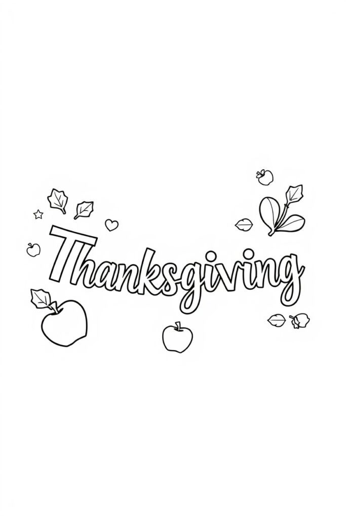 thanksgiving coloring pages (20 pages)​