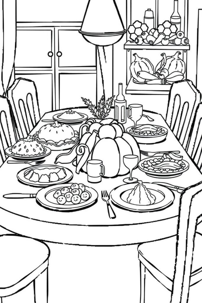 thanksgiving coloring pages (20 pages)​