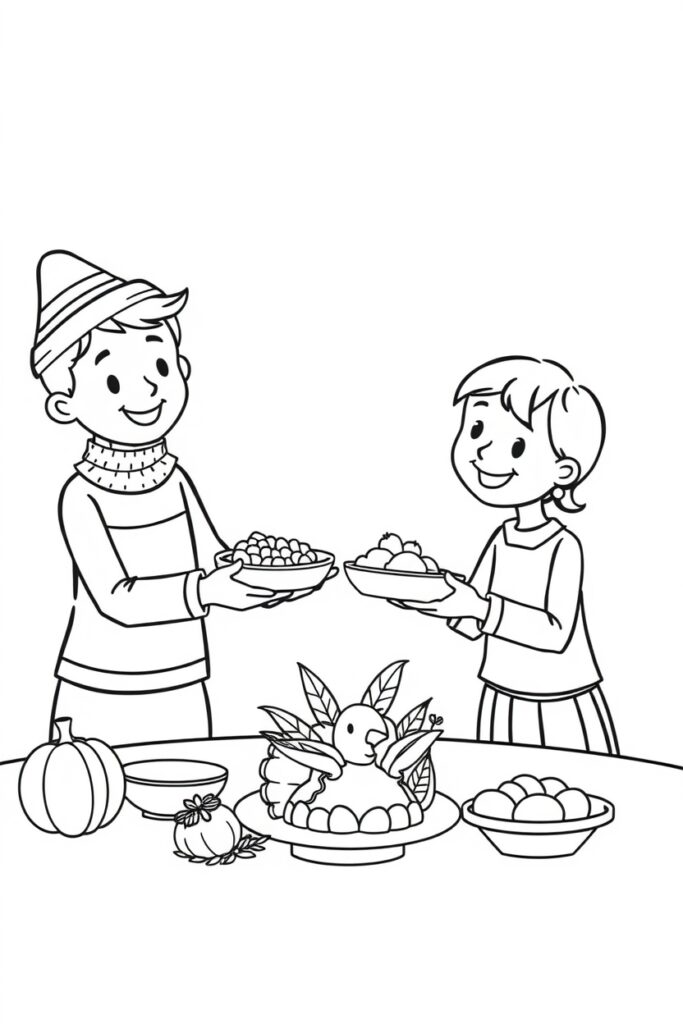 thanksgiving coloring pages (20 pages)​