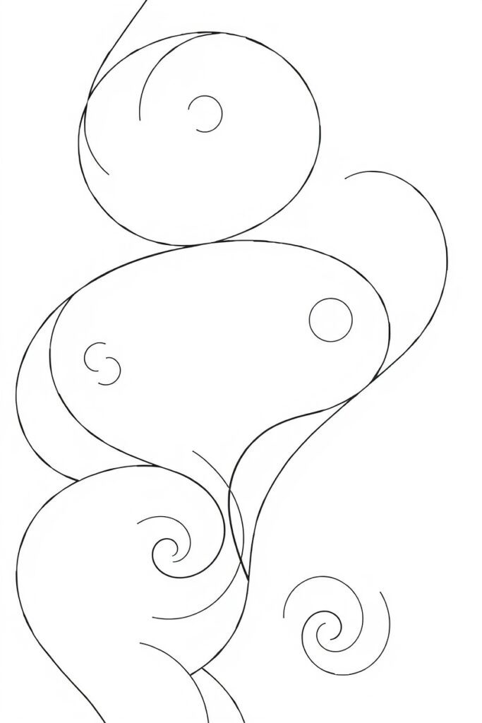 abstract coloring pages