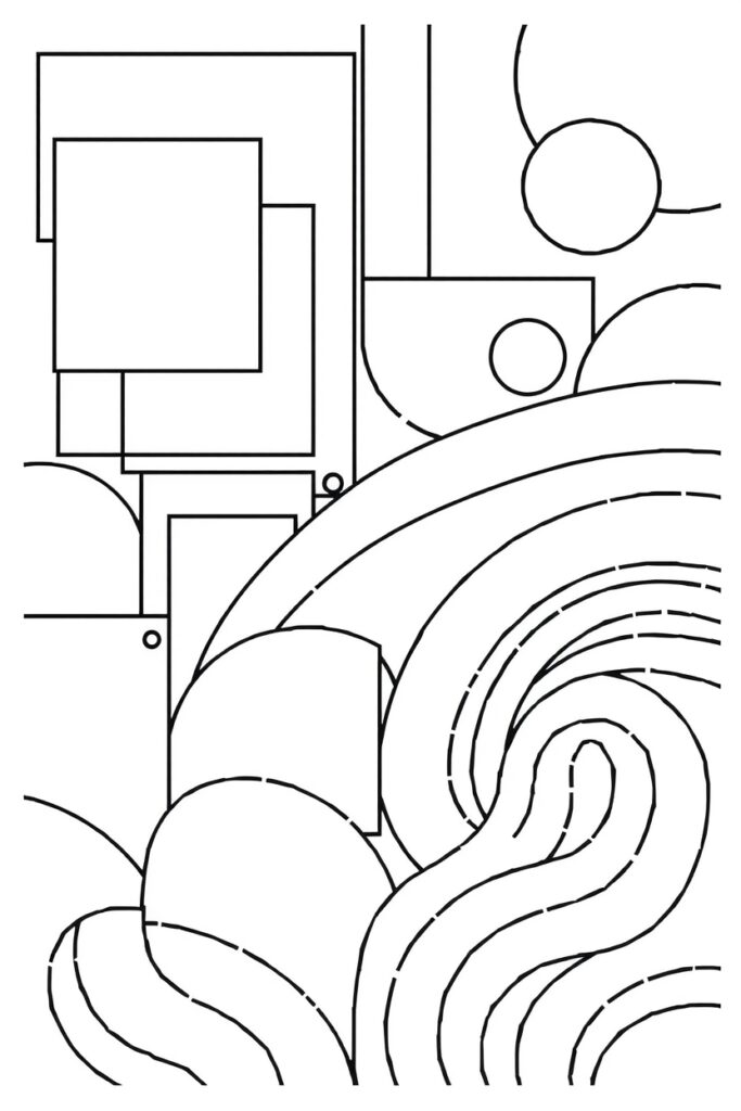 abstract coloring pages