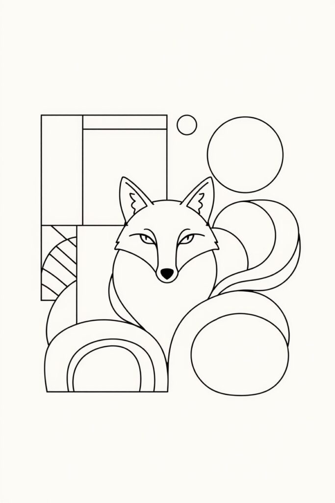 abstract coloring pages
