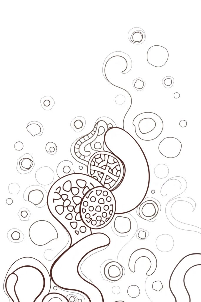 18 Abstract coloring pages
