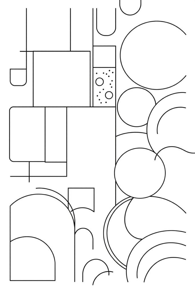 abstract coloring pages