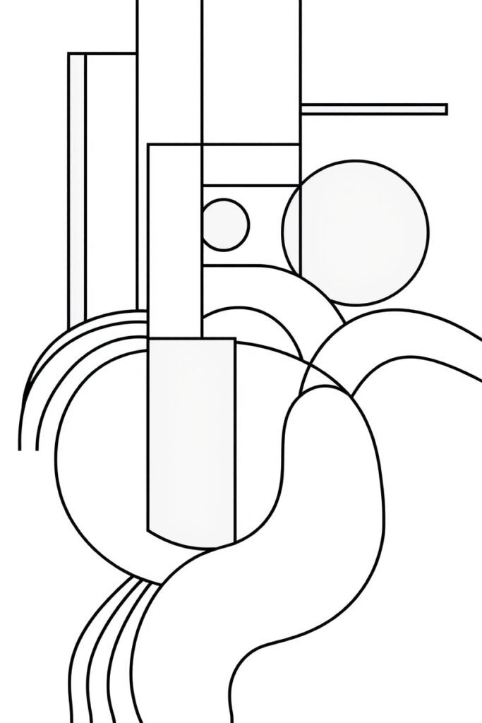 abstract coloring pages