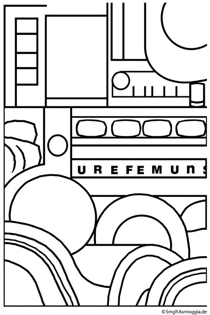 abstract coloring pages