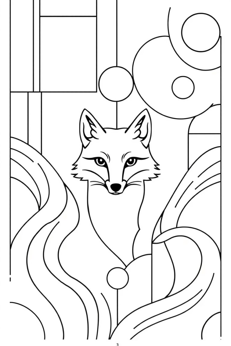 abstract coloring pages